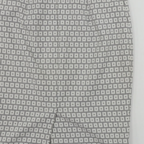Marks and Spencer  Womens Grey Geometric  Bandage Skirt Size 12