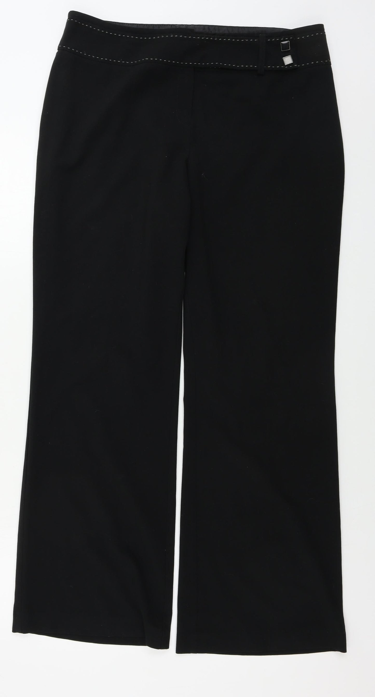 Marks and Spencer  Womens Black   Trousers  Size 14 L29 in