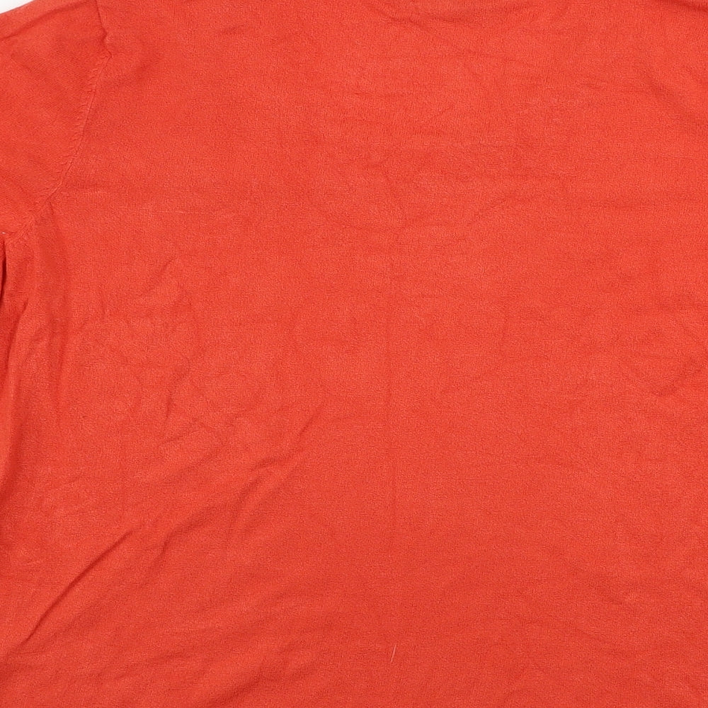 Marks and Spencer  Womens Orange   Henley Jumper Size 18