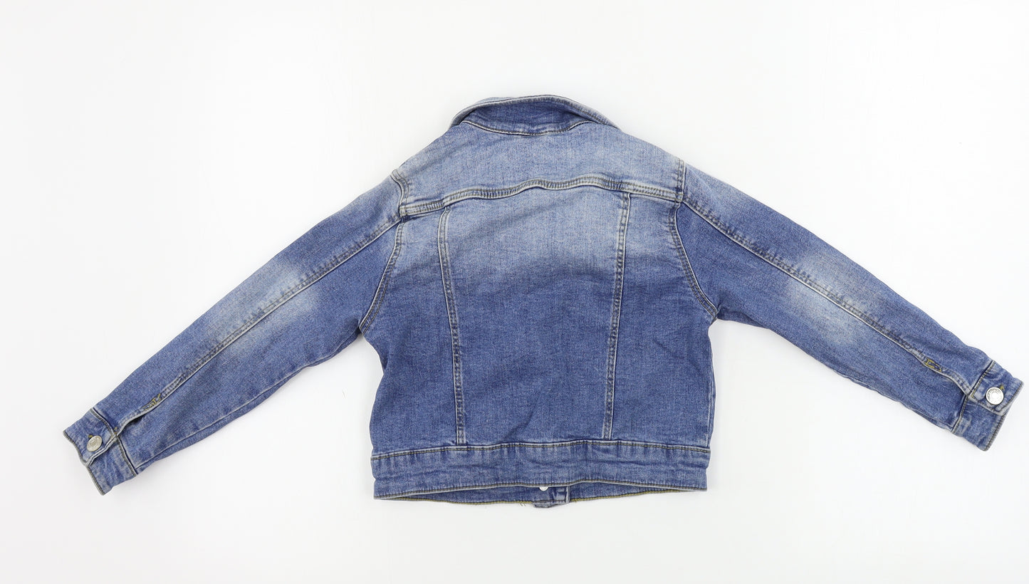 denim co Girls Blue   Jacket Coat Size 6-7 Years