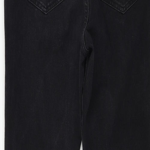 Marks and Spencer  Womens Black Houndstooth  Skinny Jeans Size 12 L24 in