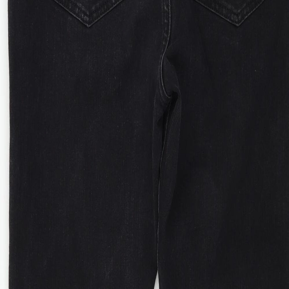 Marks and Spencer  Womens Black Houndstooth  Skinny Jeans Size 12 L24 in
