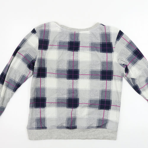 NEXT  Womens Grey Check  Pullover Jumper Size S