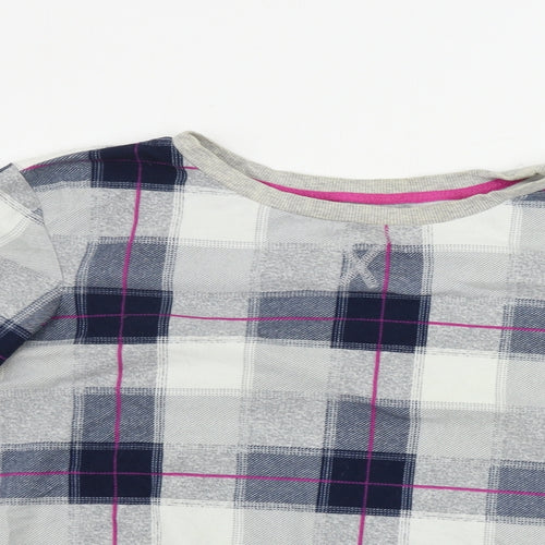 NEXT  Womens Grey Check  Pullover Jumper Size S