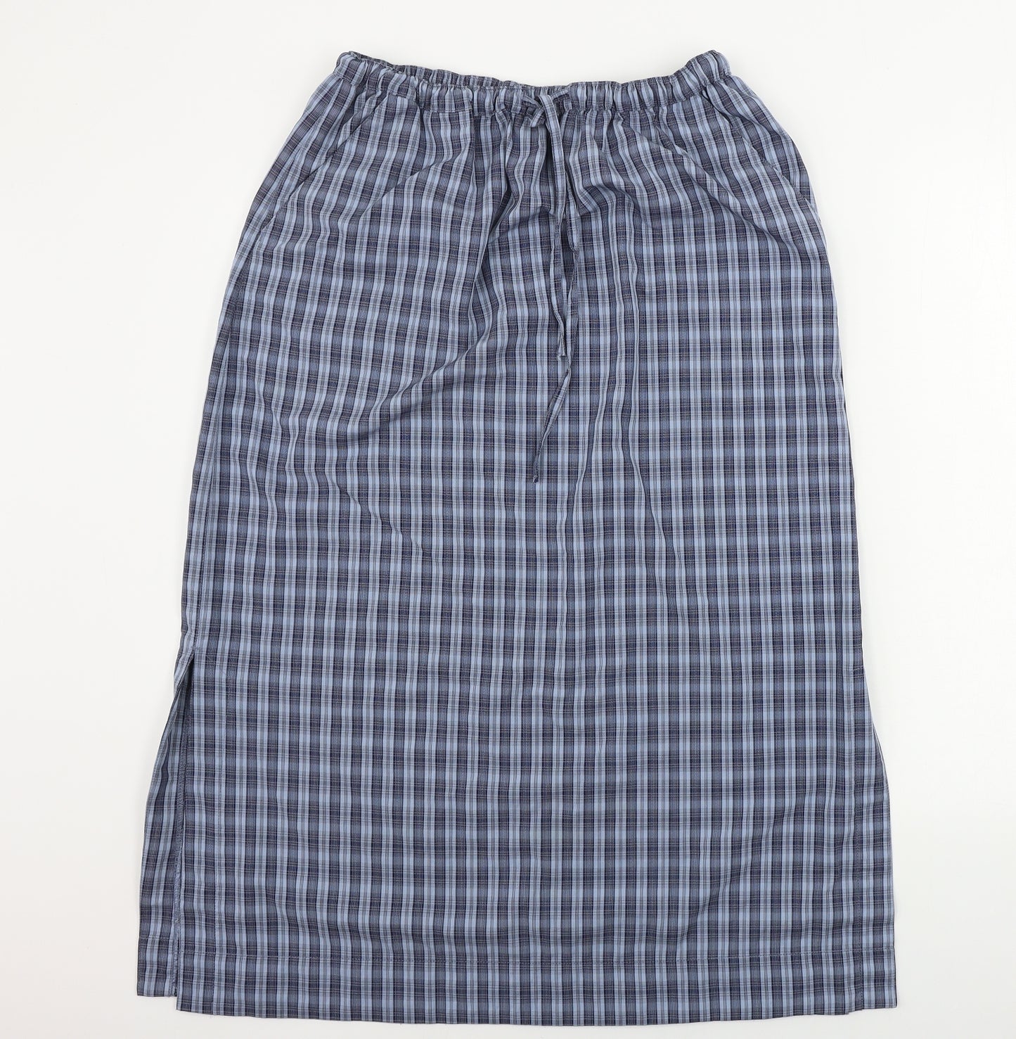 Rohan Womens Blue Check  A-Line Skirt Size M