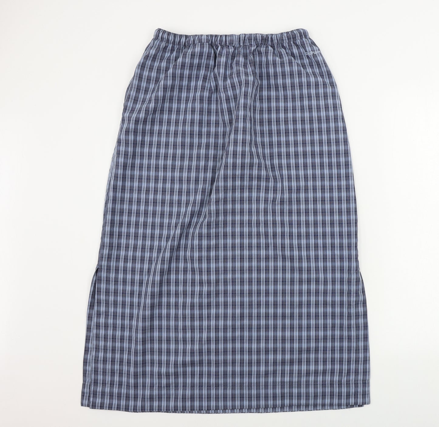 Rohan Womens Blue Check  A-Line Skirt Size M