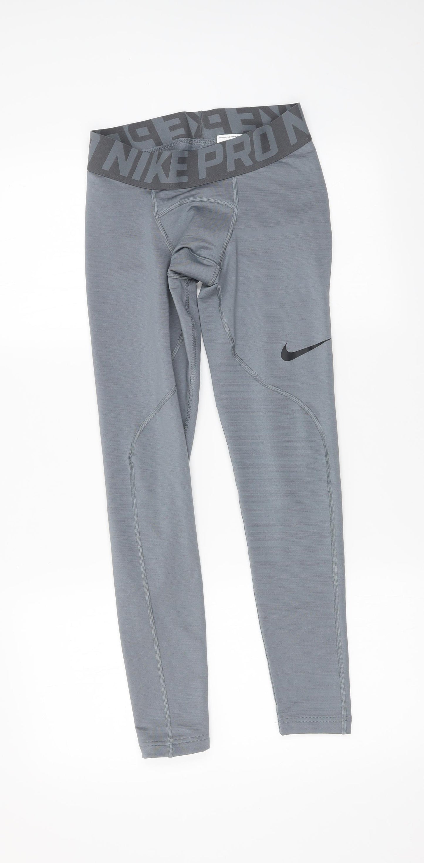 Nike Womens Grey   Compression Leggings Size S L26 in