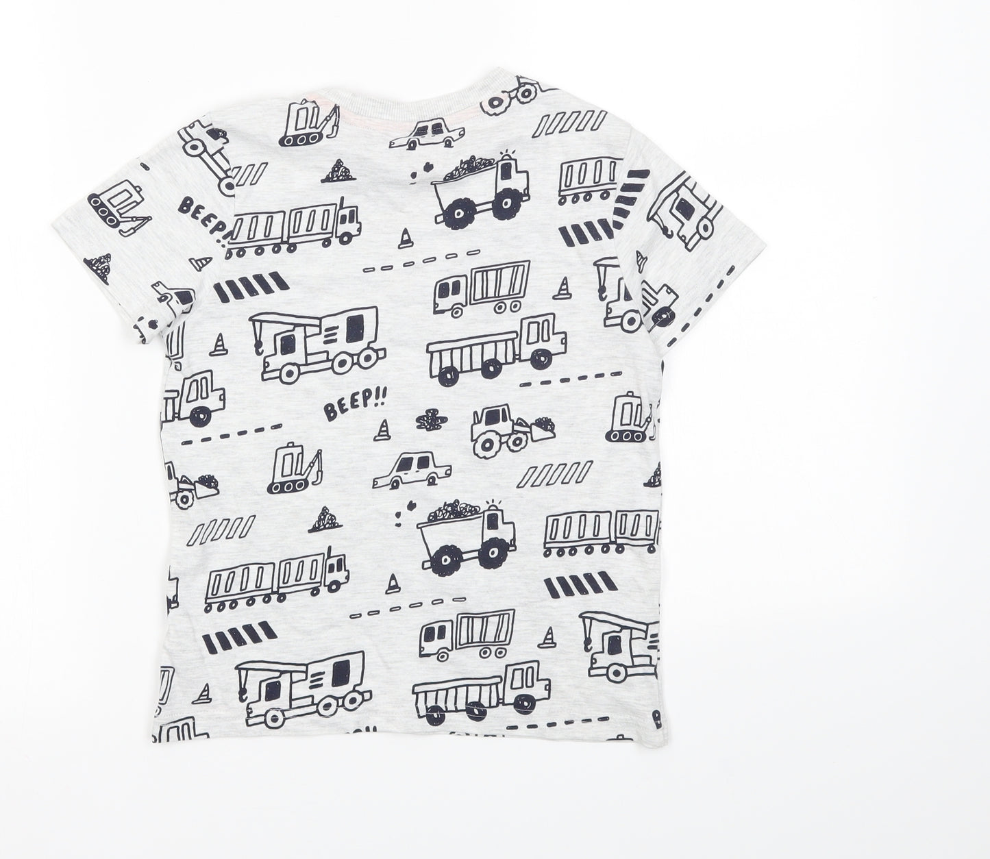 F&F Boys Grey   Basic T-Shirt Size 6-7 Years