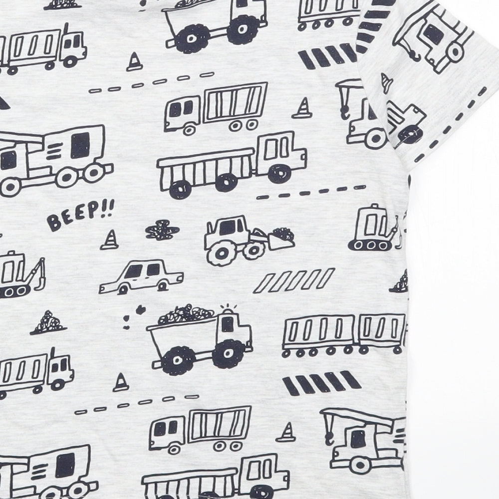 F&F Boys Grey   Basic T-Shirt Size 6-7 Years