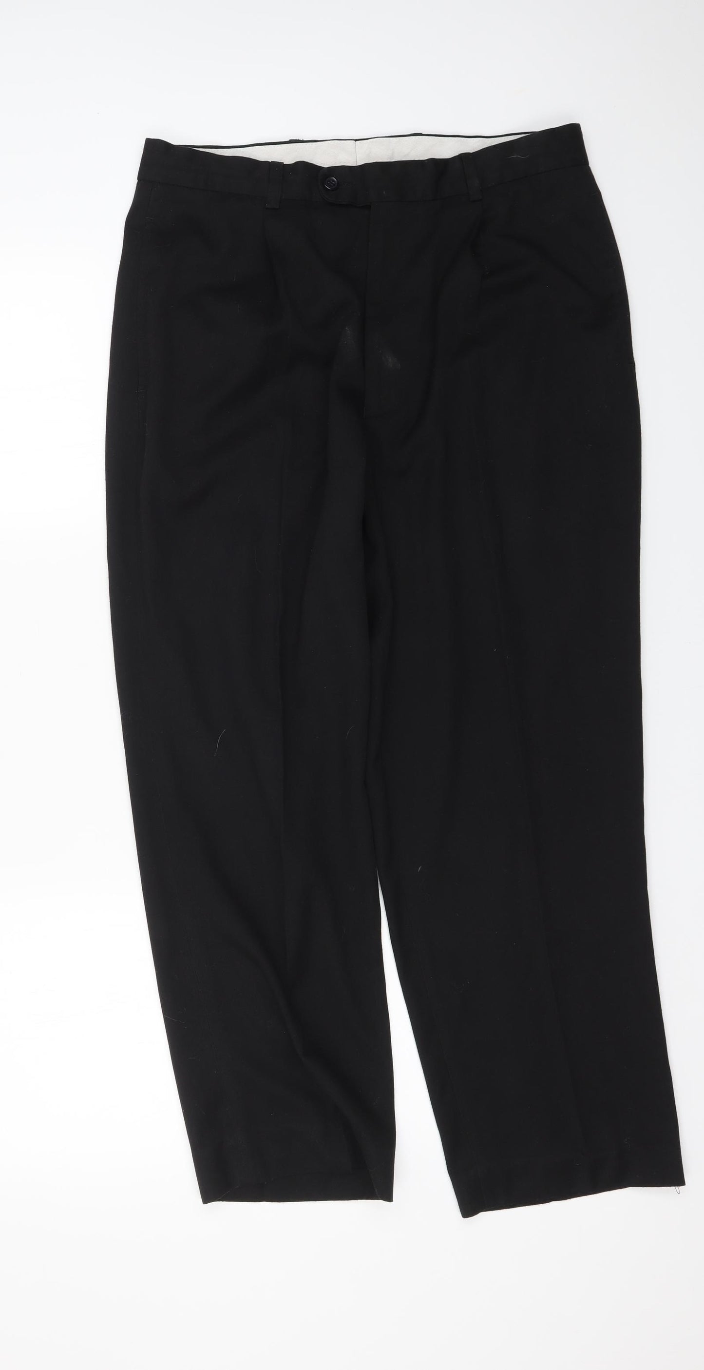 Burton Mens Black   Trousers  Size 34 L27 in