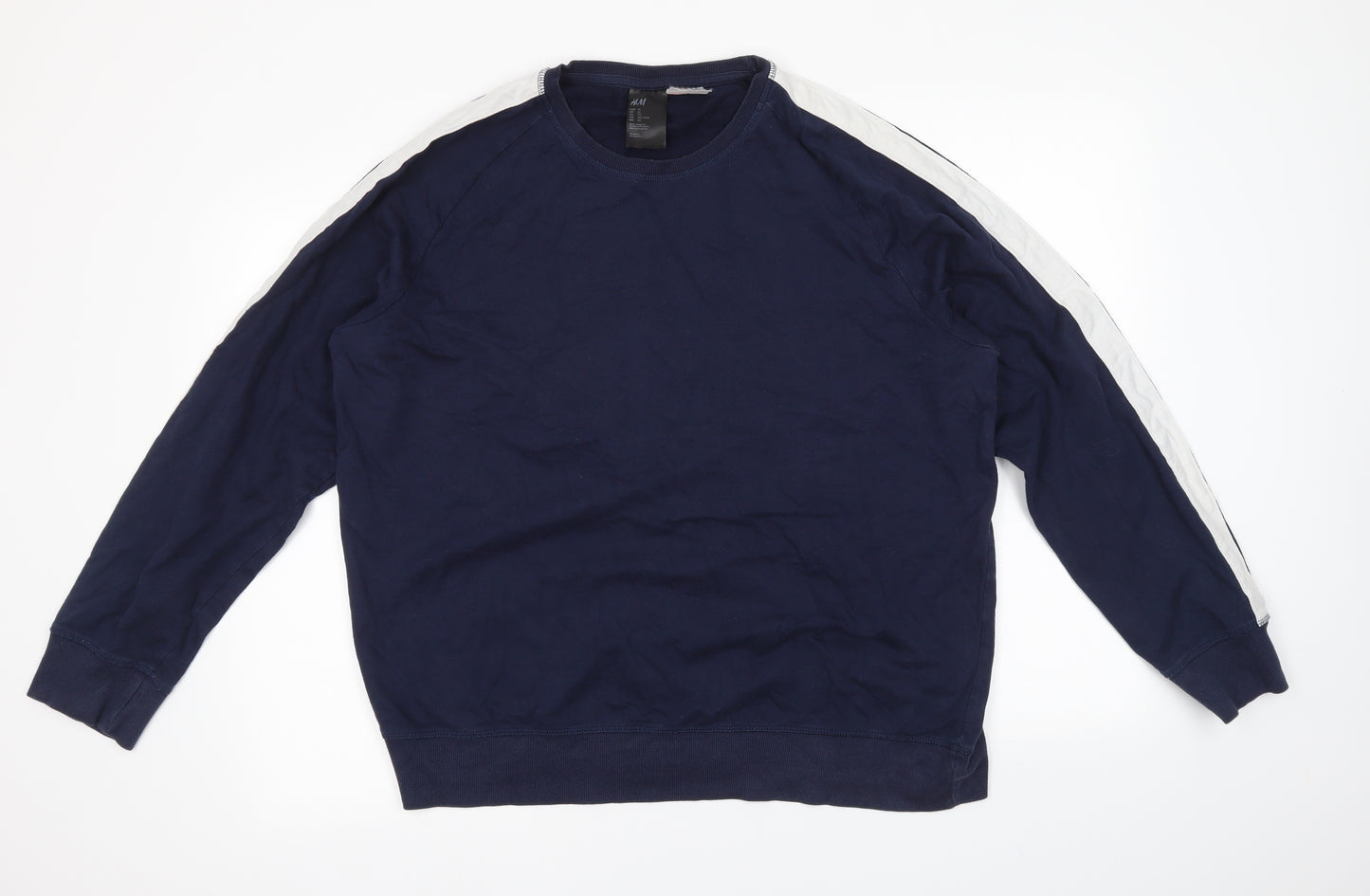H&M Mens Blue   Pullover Sweatshirt Size XL