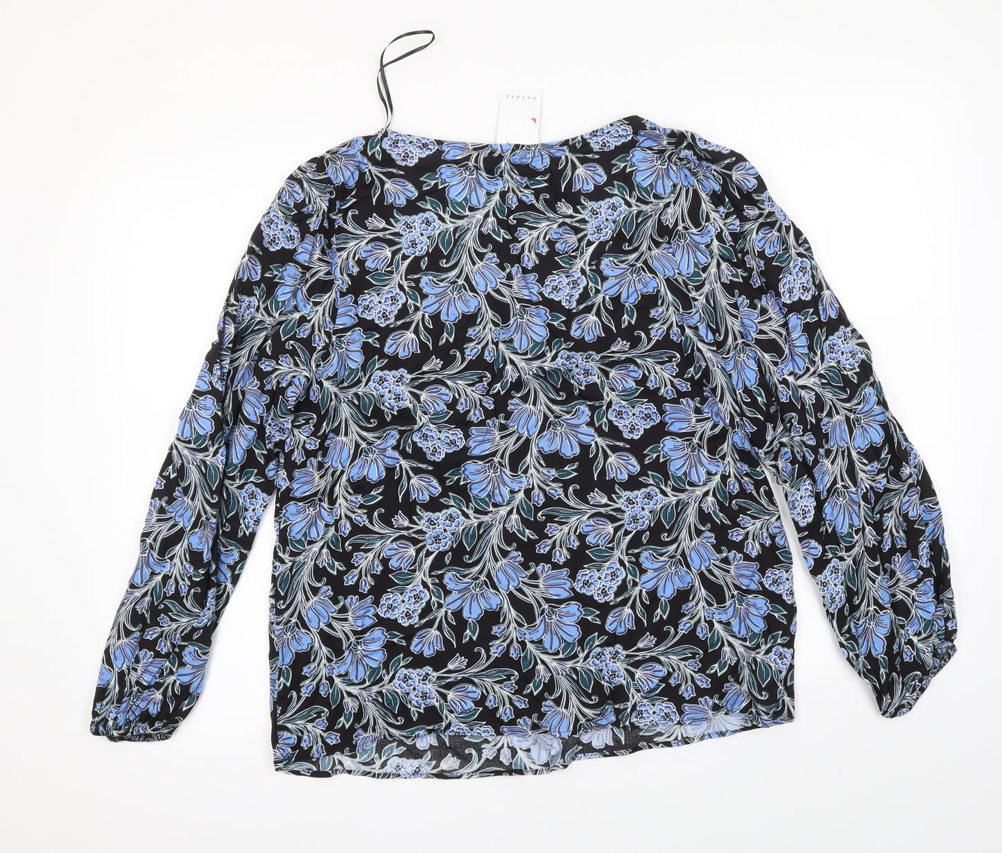 Papaya Womens Multicoloured Floral  Basic Blouse Size 14