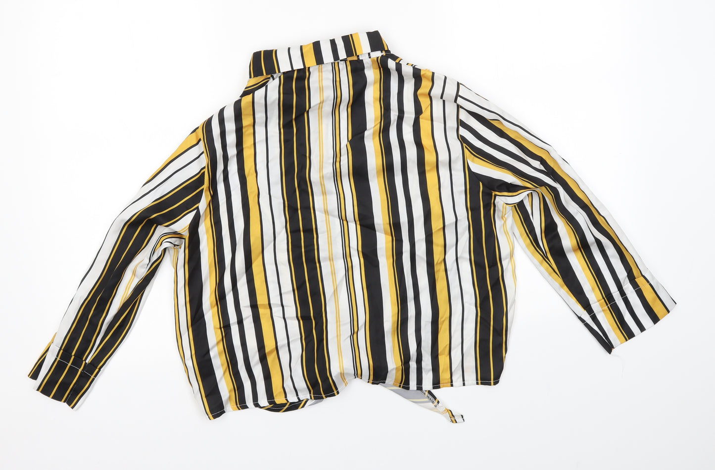 Select Womens Multicoloured Striped  Basic Blouse Size 12