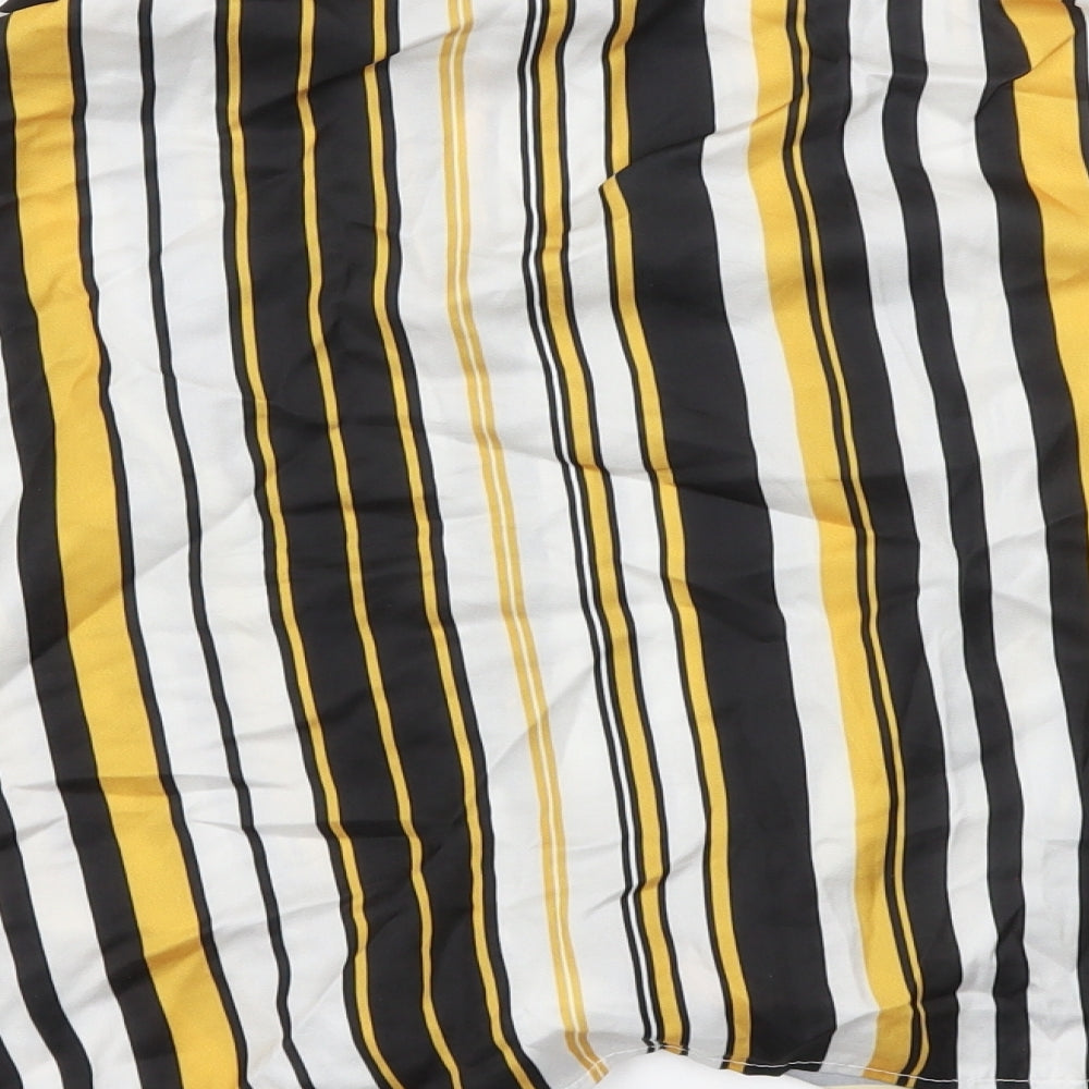 Select Womens Multicoloured Striped  Basic Blouse Size 12