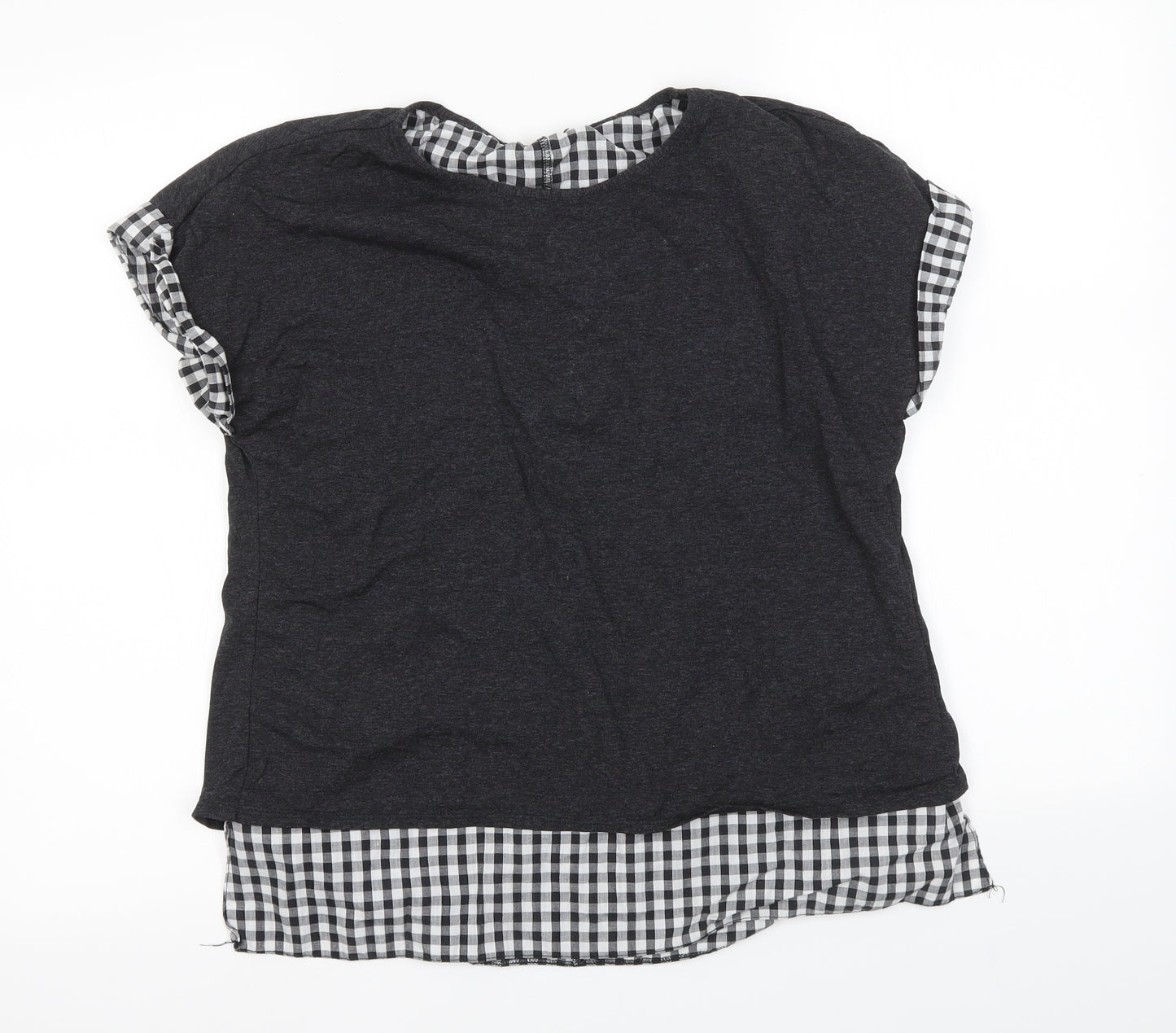 Preworn Womens Grey   Basic T-Shirt Size 12