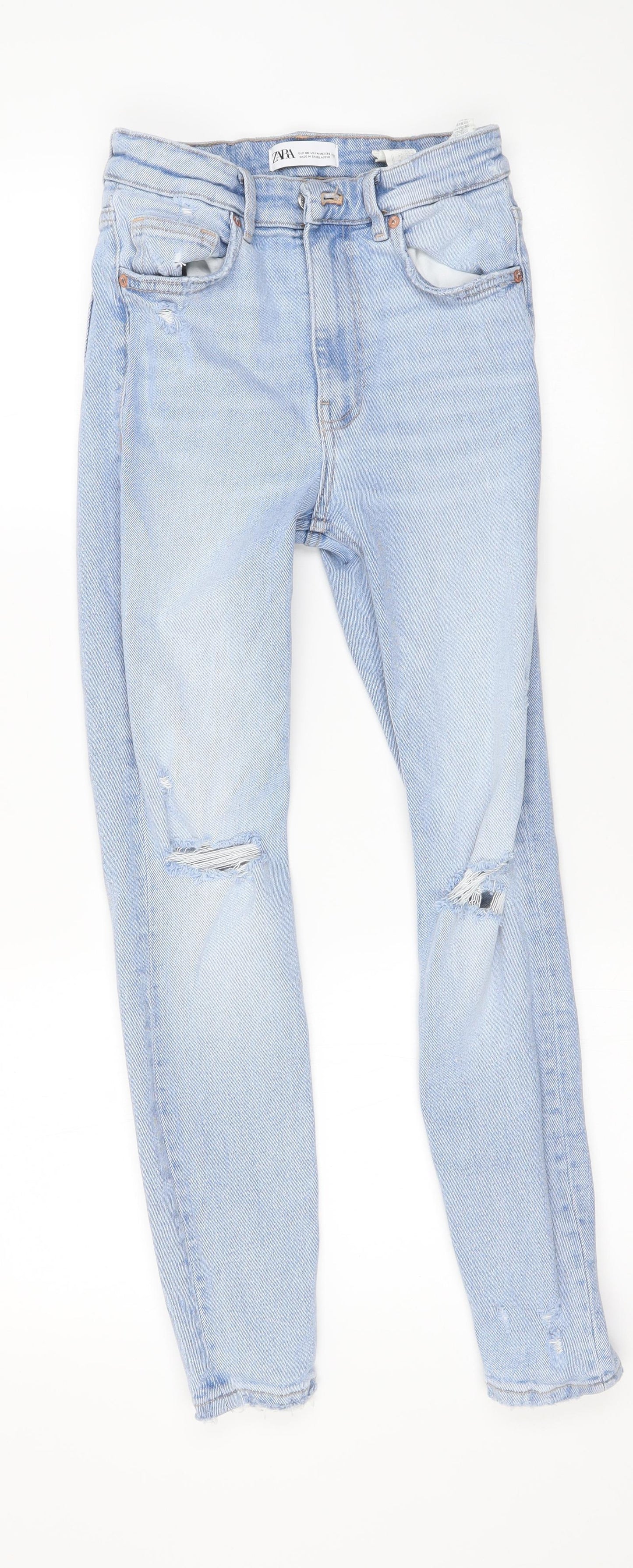 Zara Womens Blue   Skinny Jeans Size 8 L26 in