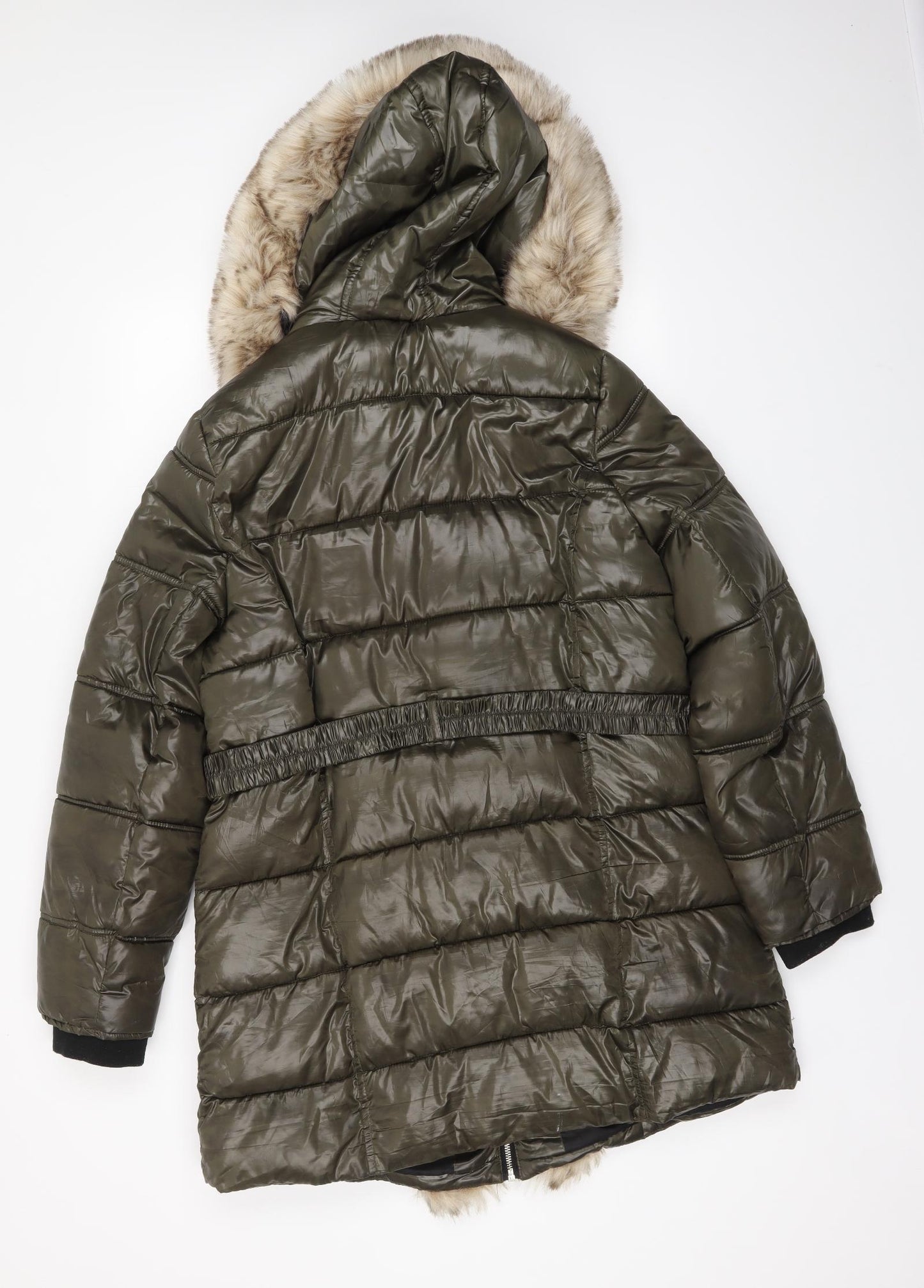 River Island Womens Green   Puffer Jacket Coat Size 14