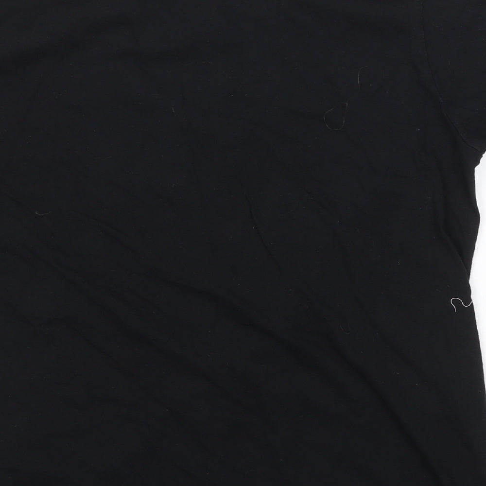 Gildan Mens Black    T-Shirt Size M