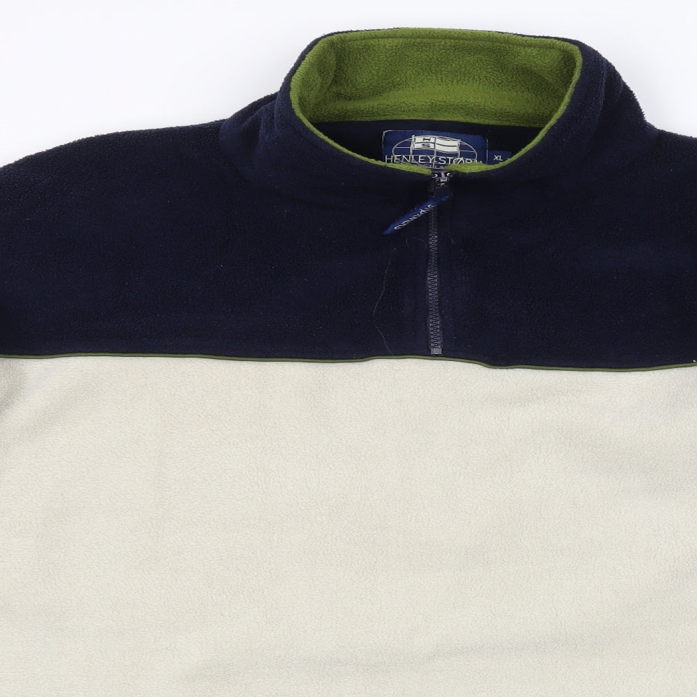 henly storm Mens Multicoloured  Fleece Pullover Jumper Size XL