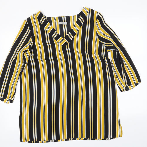Matalan Womens Multicoloured Striped  Basic Blouse Size 14