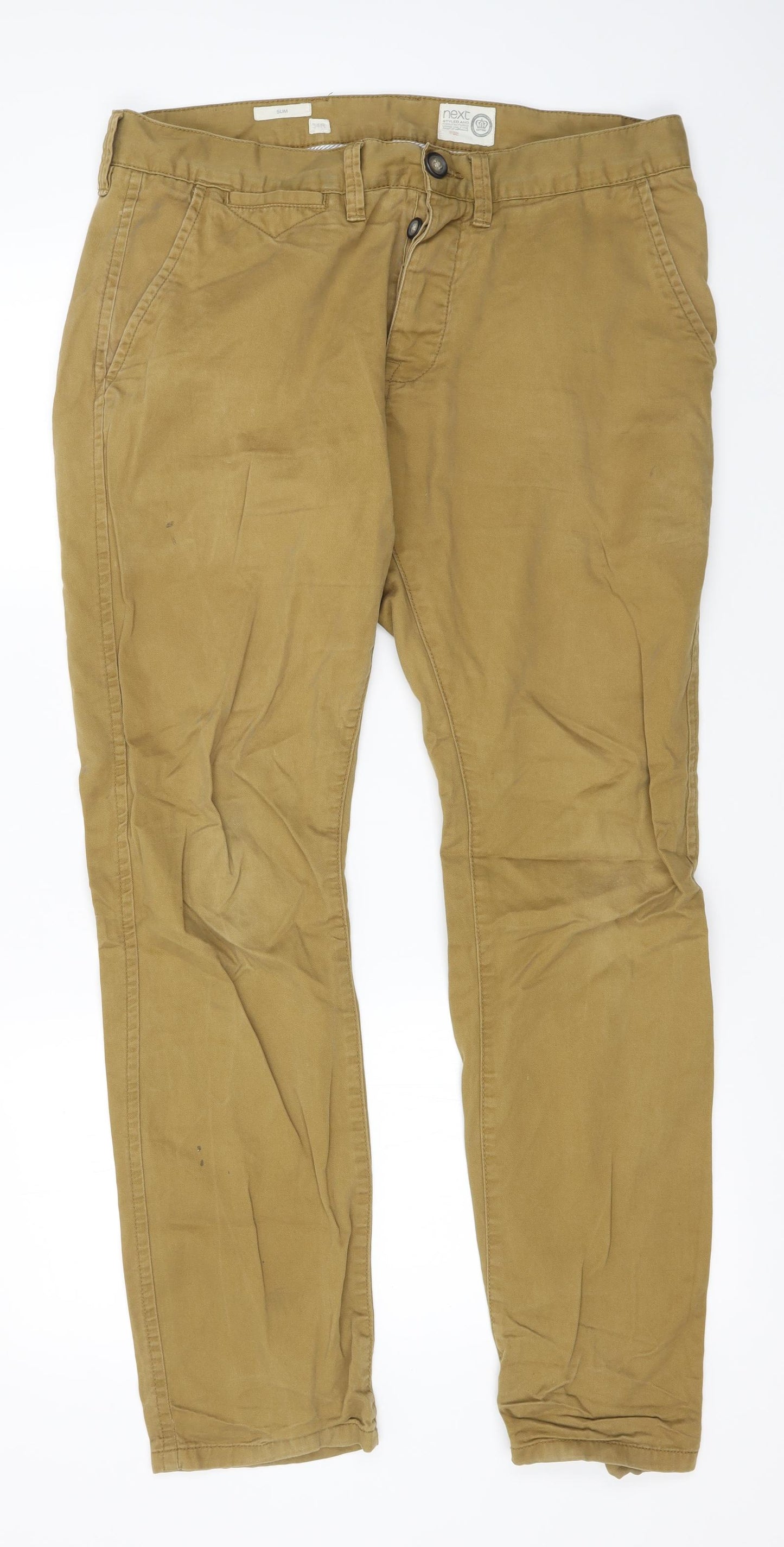 NEXT Mens Brown   Trousers  Size 32 L31 in