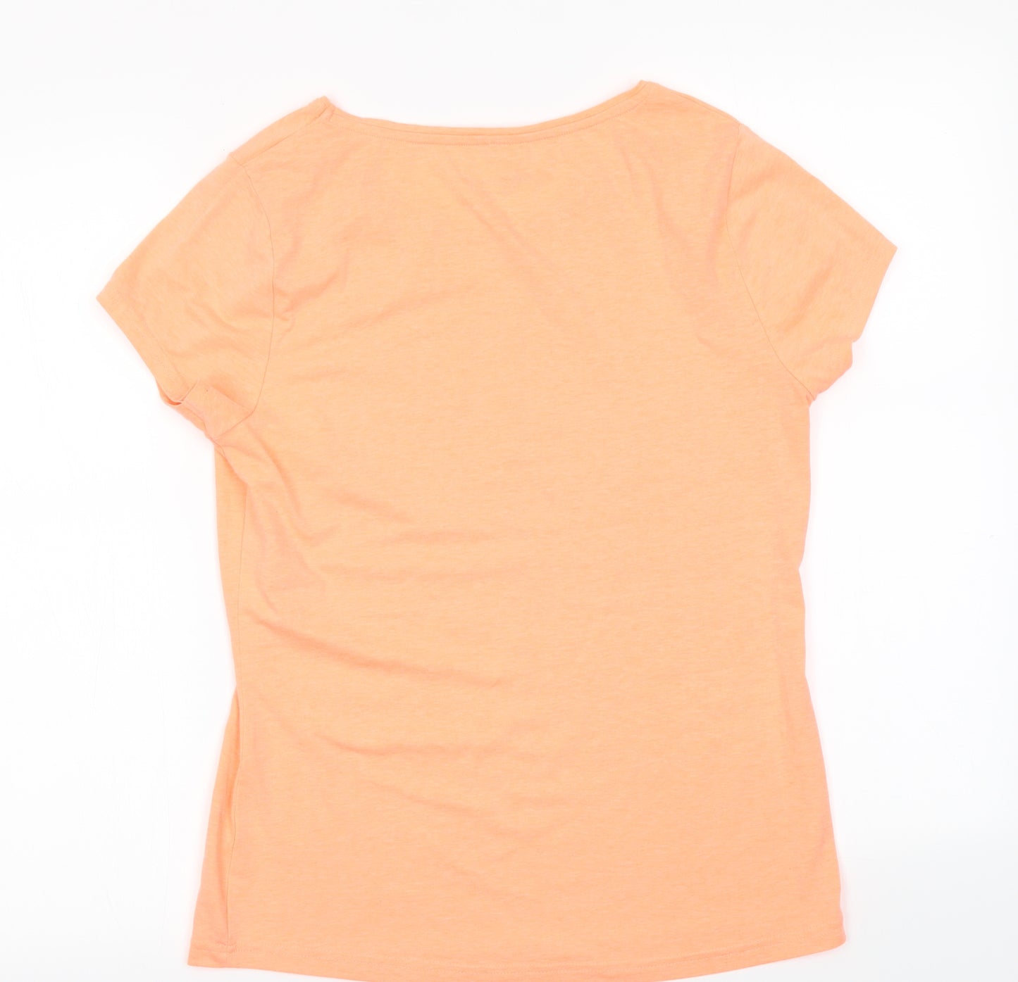 George Womens Orange   Basic T-Shirt Size 12