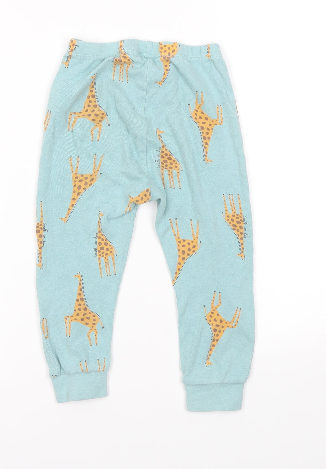 Zara Girls Blue Solid  Capri Pyjama Pants Size 2-3 Years