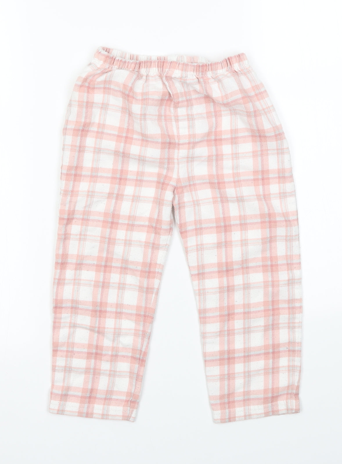 mamas & papas Girls Pink Check  Capri Pyjama Pants Size 2-3 Years