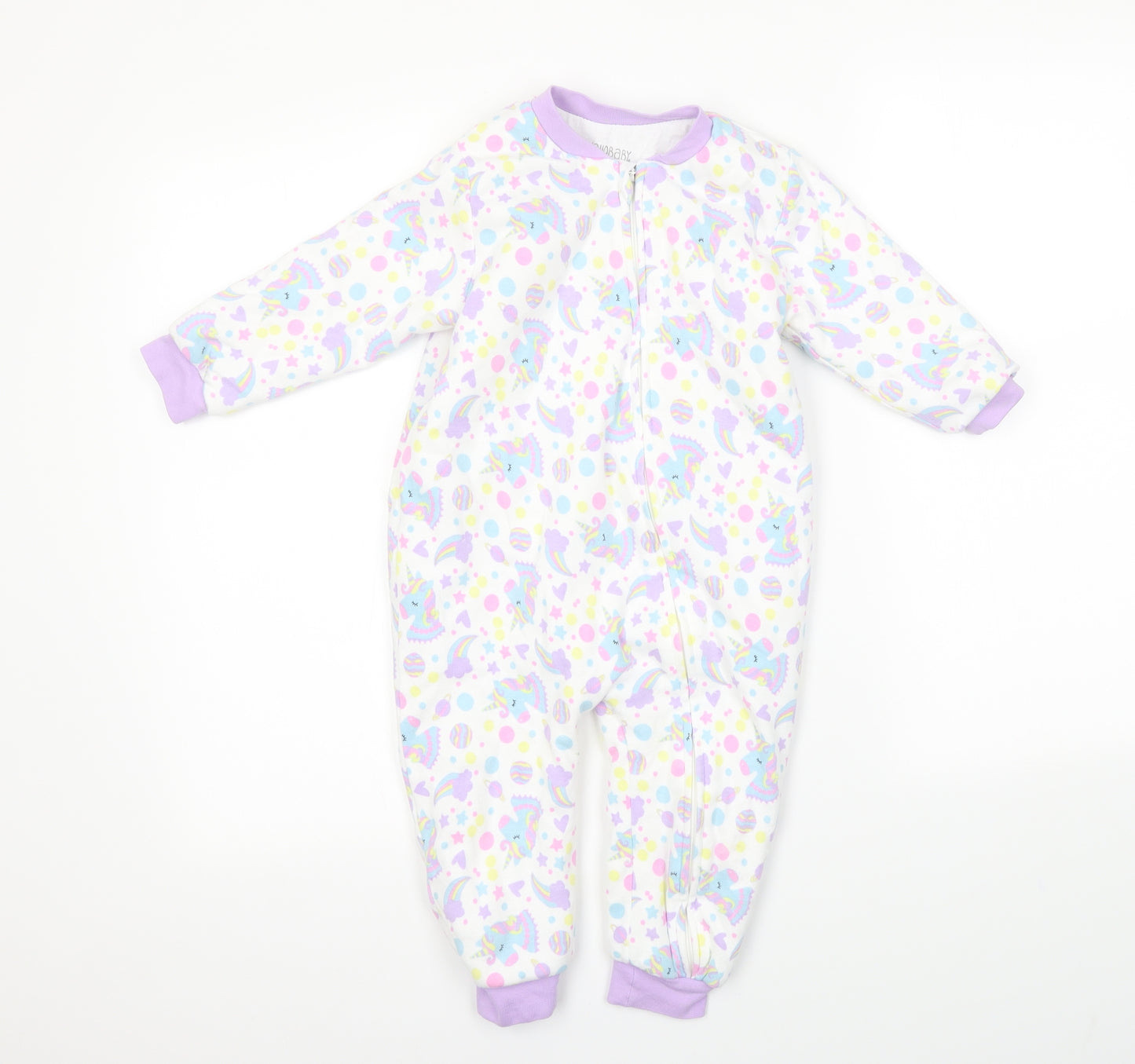 HELLO BABY Girls Multicoloured Solid  Top One Piece Size 3 Years