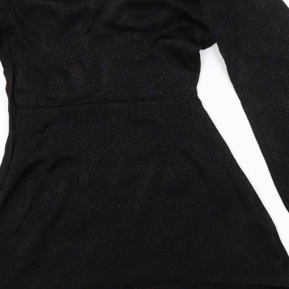 NaaNaa Womens Black Houndstooth  Mini  Size 6