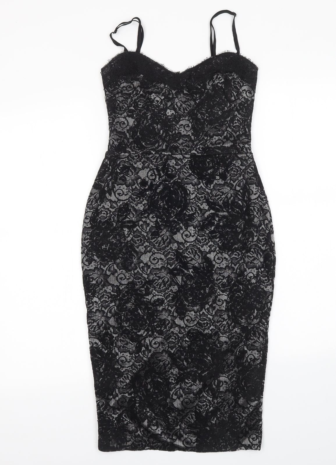 Lipsy Womens Black   Bodycon  Size 8