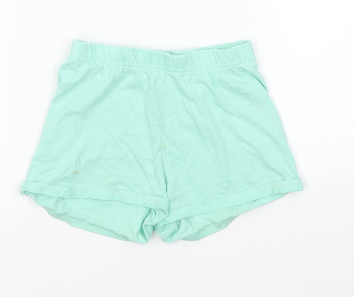 George Girls Green Solid Capri Pyjama Pants Size 3-4 Years
