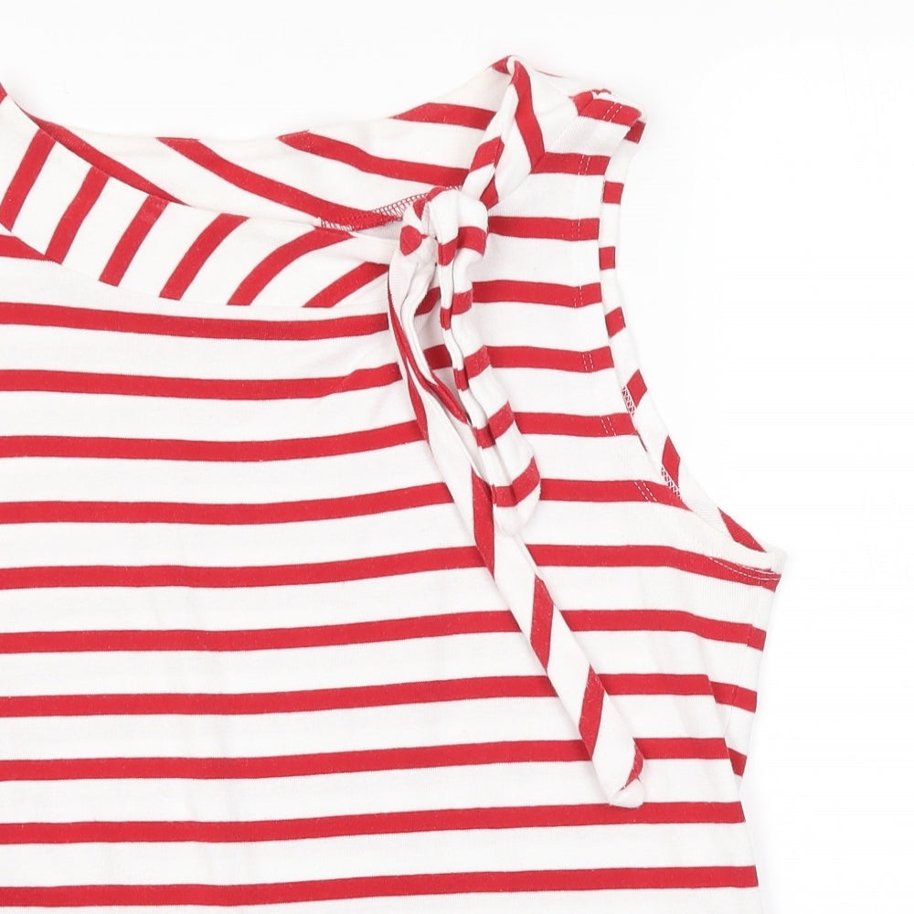 George Womens Multicoloured Striped  Basic Tank Size 14