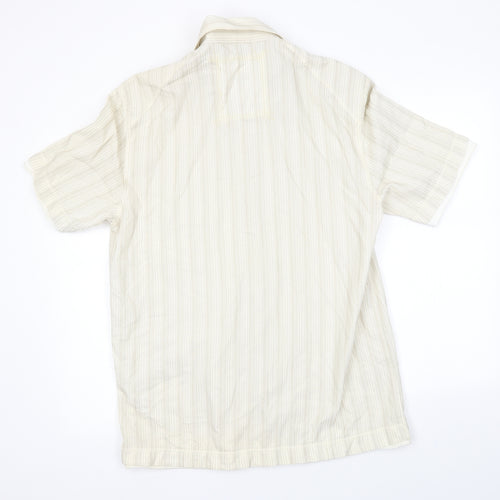 NEXT Mens Beige    Button-Up Size L