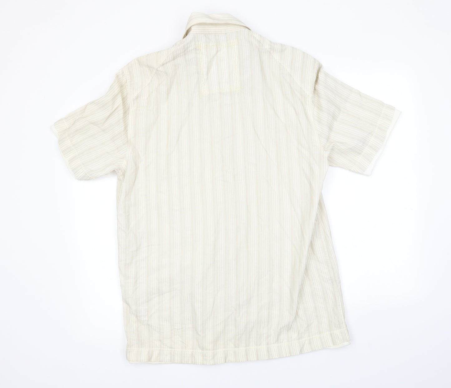 NEXT Mens Beige    Button-Up Size L
