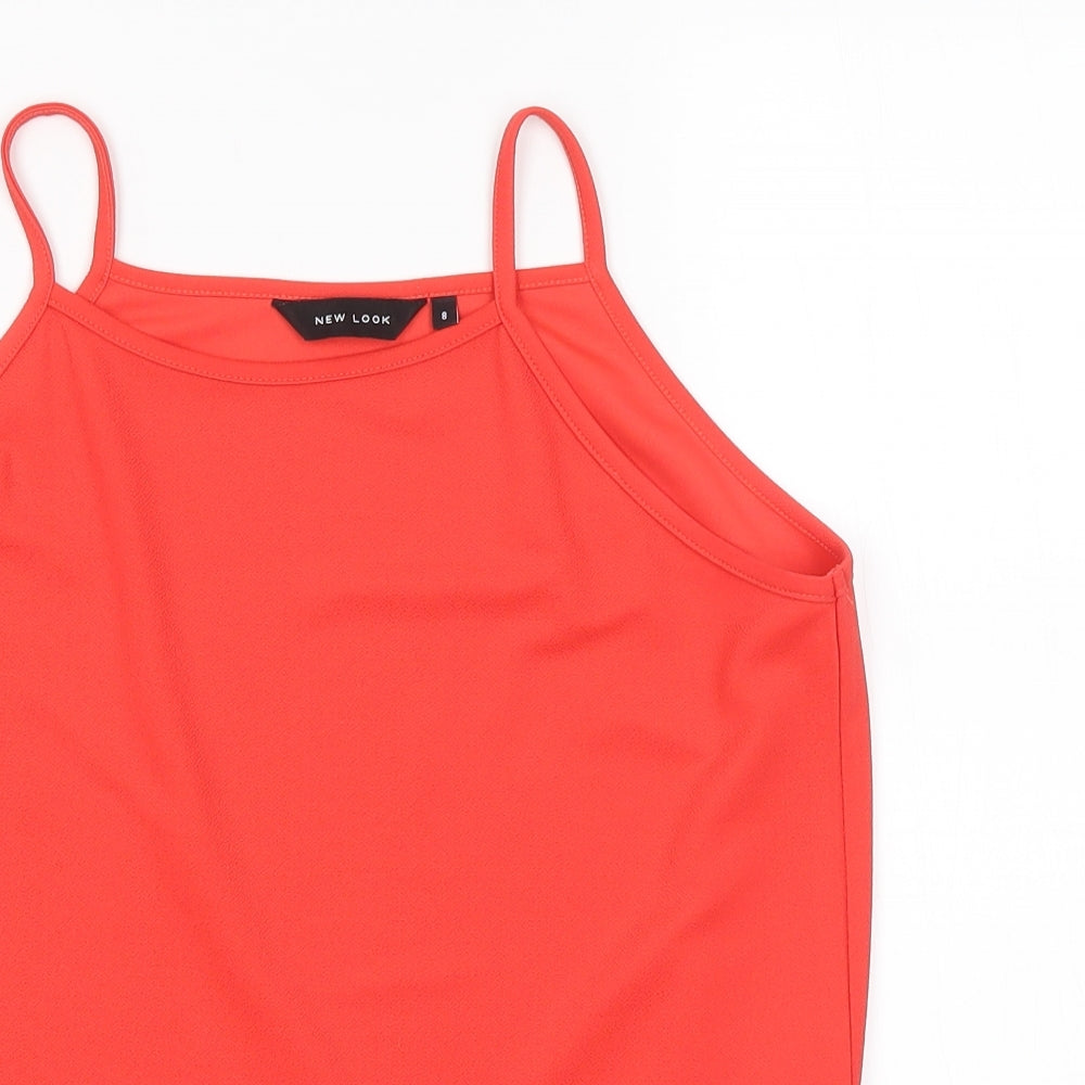 New Look Womens Red   Basic Tank Size 8