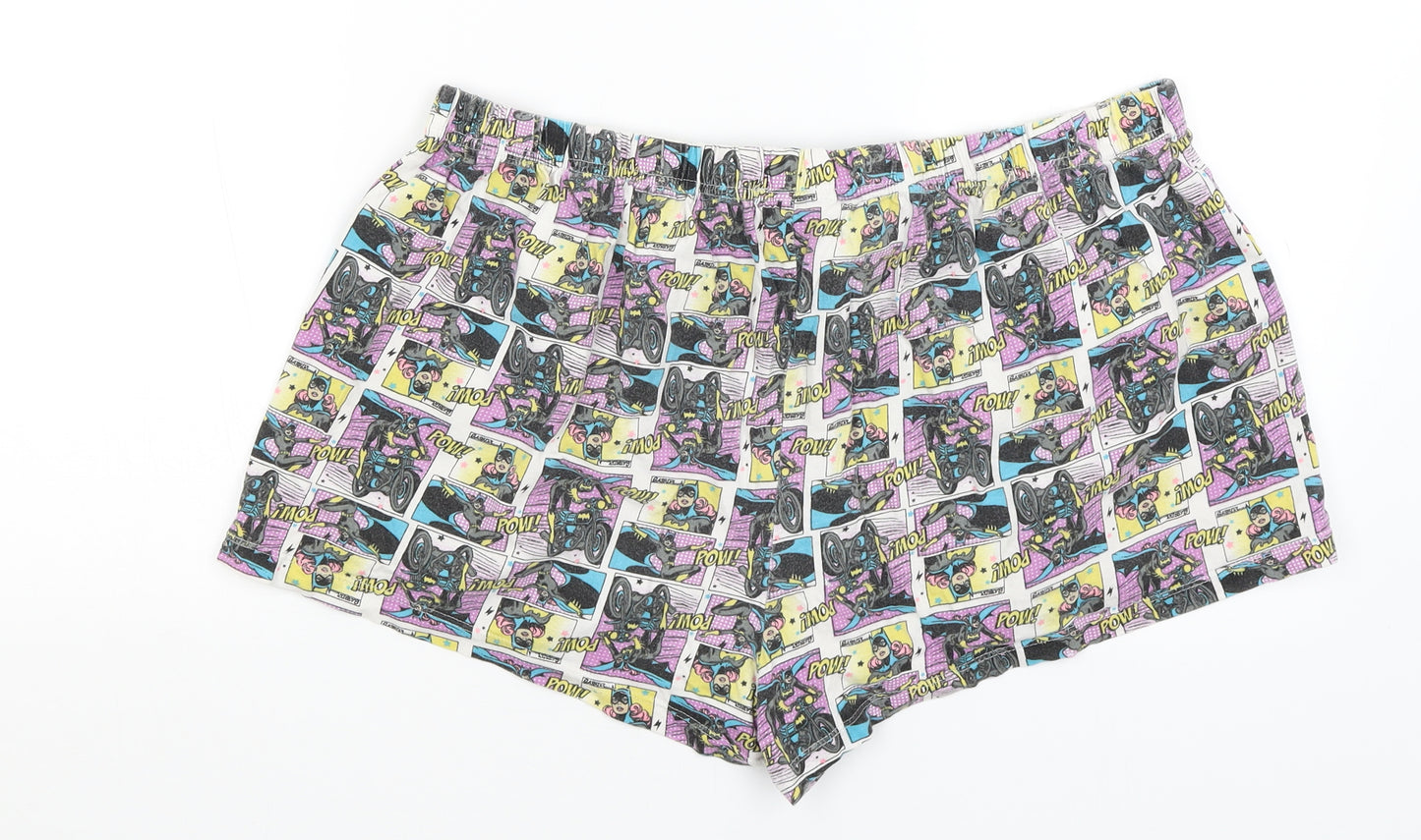 DC Comics Womens White Solid  Capri Pyjama Pants Size 20  - Batgirl