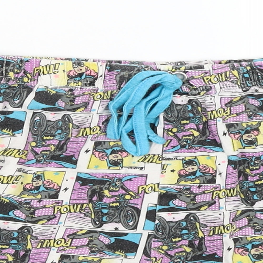 DC Comics Womens White Solid  Capri Pyjama Pants Size 20  - Batgirl