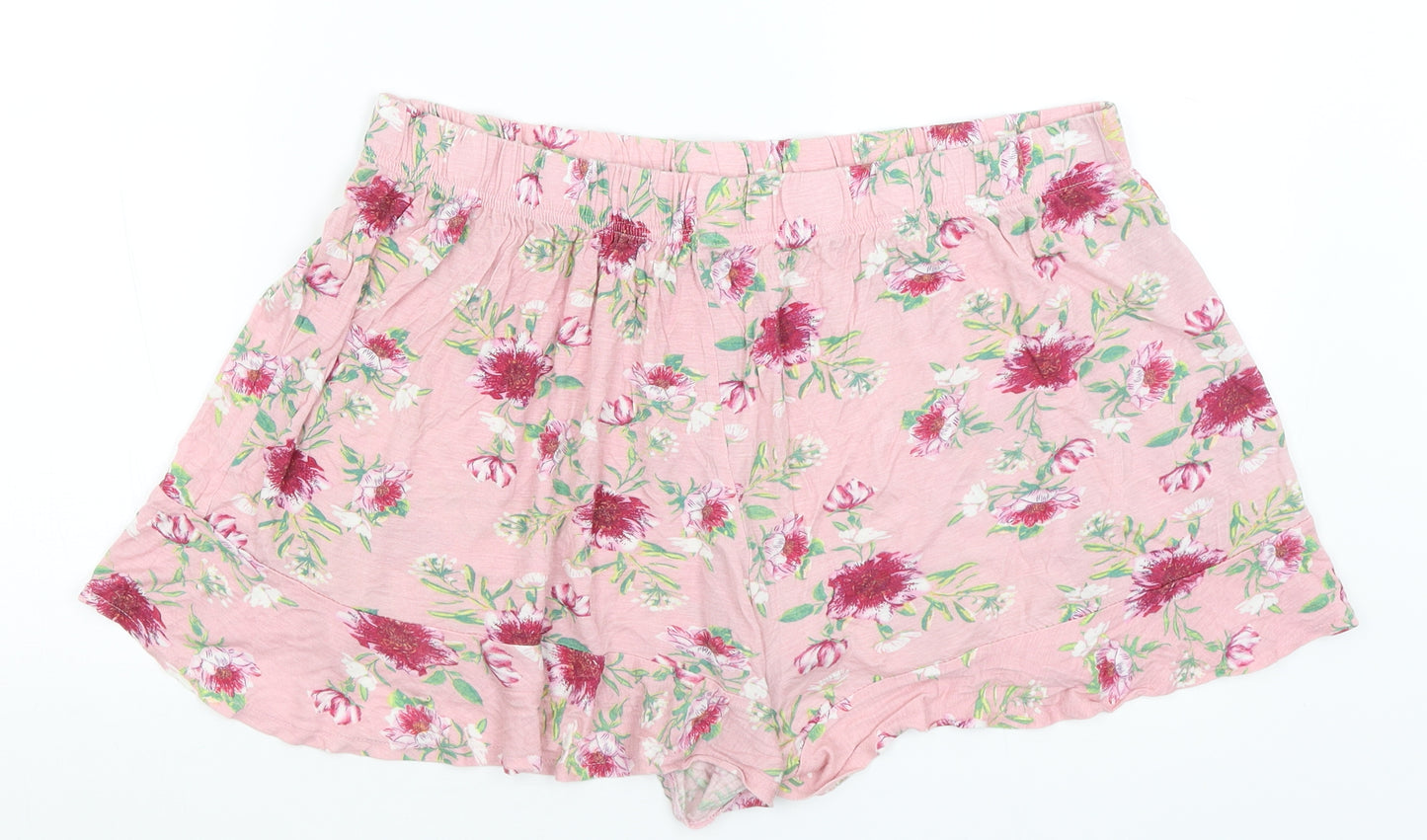 Studio Womens Pink Floral  Capri Pyjama Pants Size 20