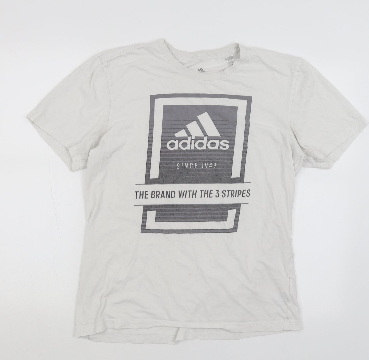 adidas Mens White    T-Shirt Size M
