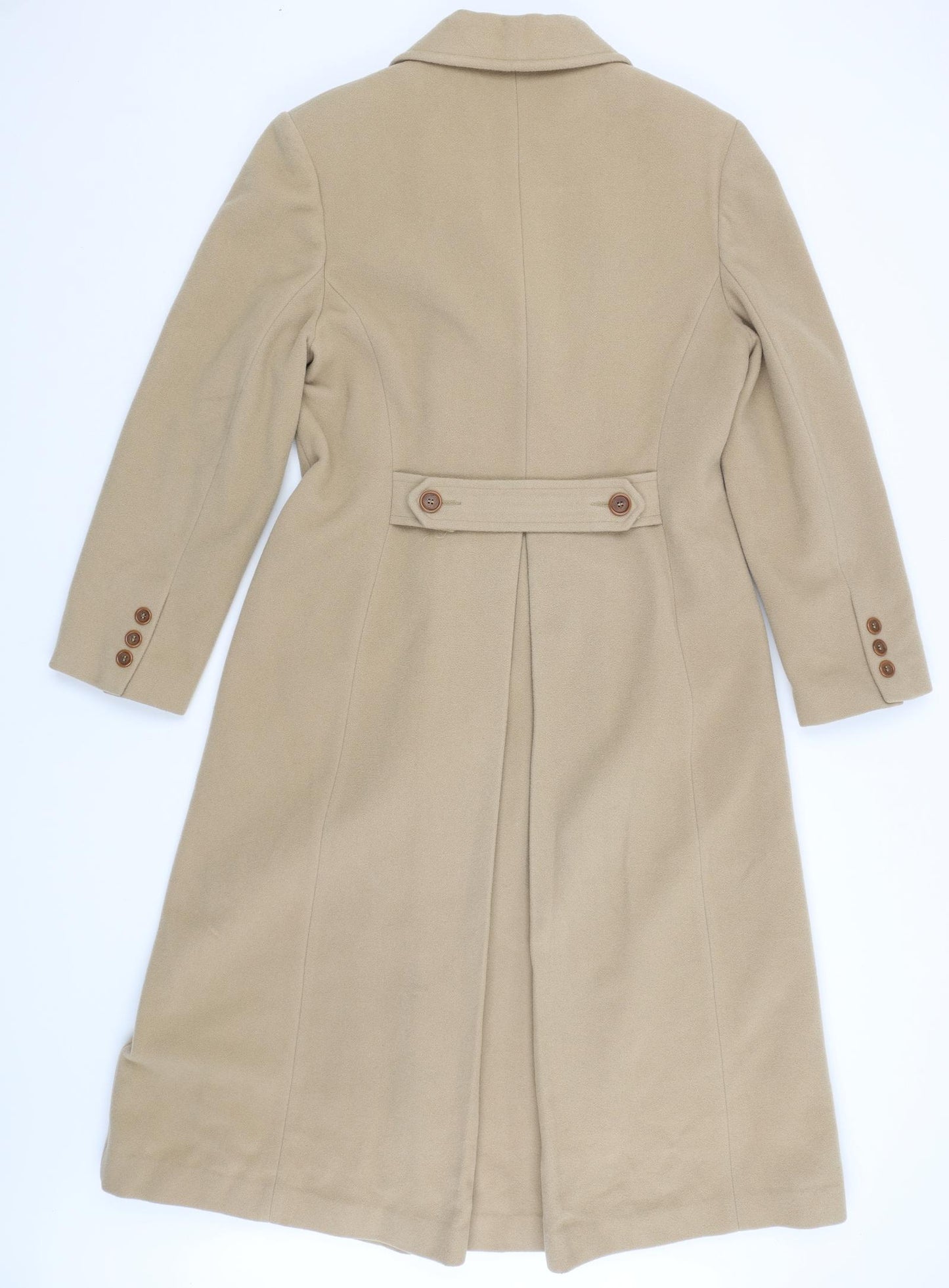 Essentials Womens Beige   Pea Coat Coat Size 12