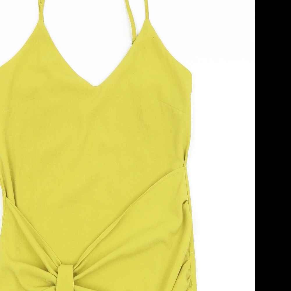 River Island Womens Yellow   Basic Tank Size 6