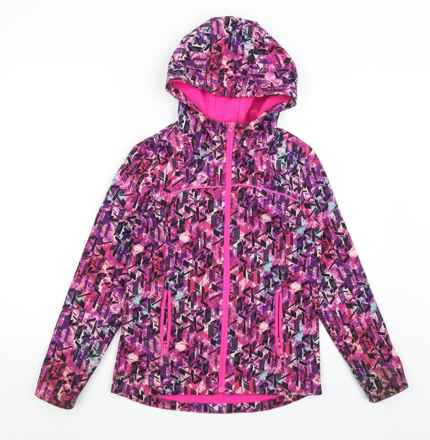 TU Girls Purple   Rain Coat Coat Size 11-12 Years