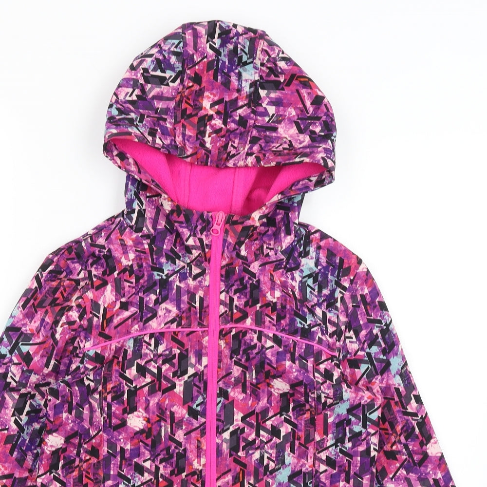 TU Girls Purple   Rain Coat Coat Size 11-12 Years