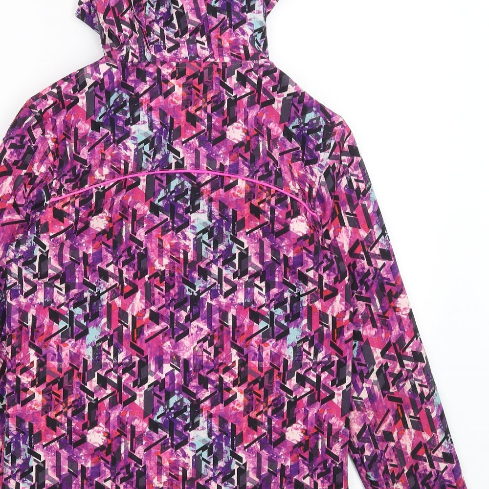 TU Girls Purple   Rain Coat Coat Size 11-12 Years