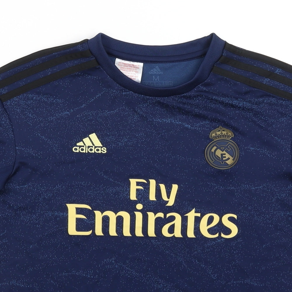 adidas Boys Blue   Basic T-Shirt Size M