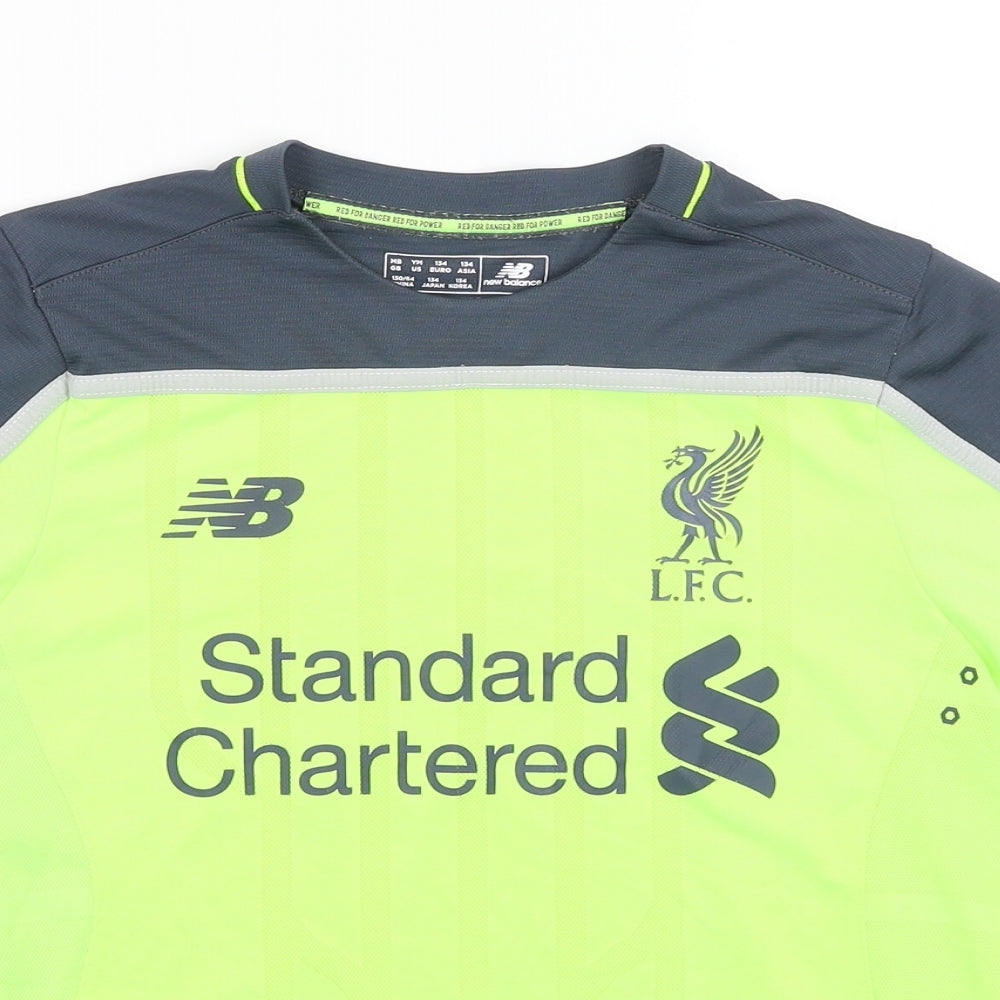 New Balance Boys Yellow   Basic T-Shirt Size 9 Years