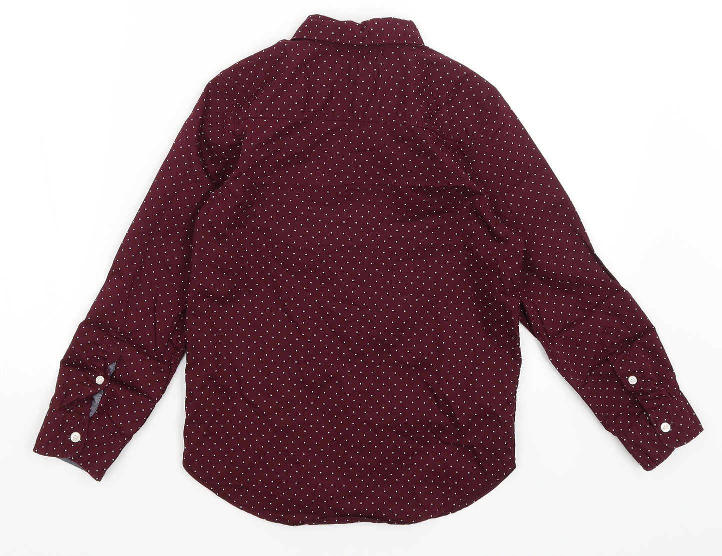 H&M Boys Red Spotted  Basic Button-Up Size 7-8 Years