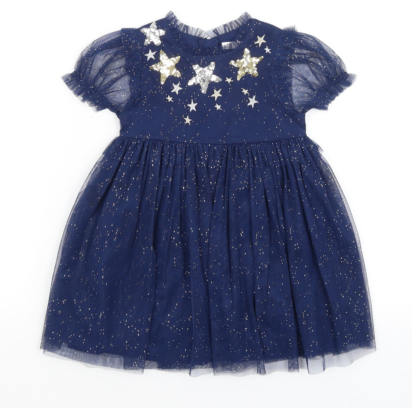 M&S Girls Blue   Tutu Dress  Size 2-3 Years