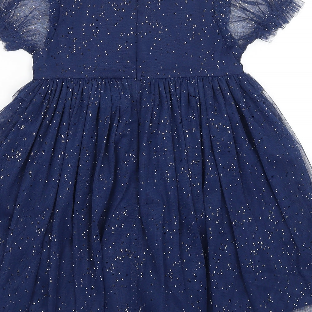M&S Girls Blue   Tutu Dress  Size 2-3 Years